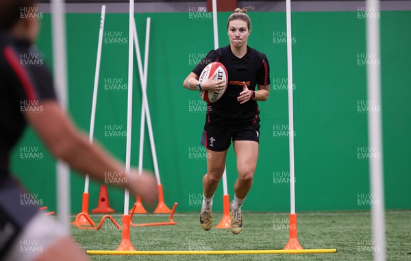 140923 - Wales Women Rugby Training Session - Keira Bevan during training session