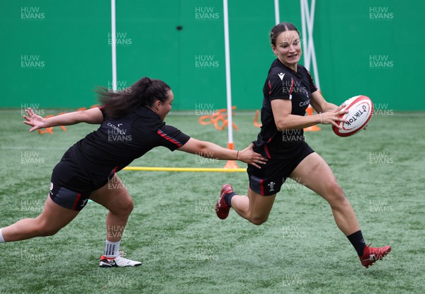 140923 - Wales Women Rugby Training Session - Jazz Joyce during training session