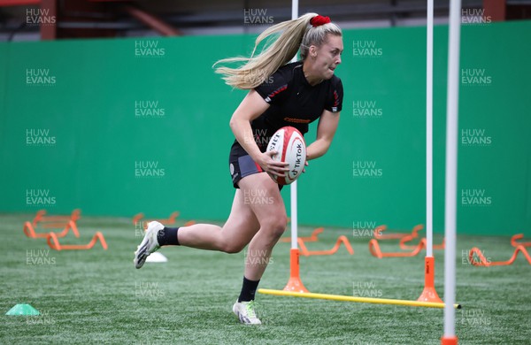 140923 - Wales Women Rugby Training Session - Hannah Jones during training session