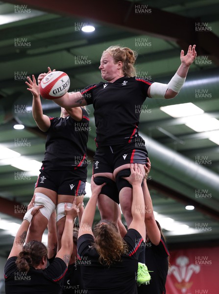 140923 - Wales Women Rugby Training Session - Abbie Fleming during training session