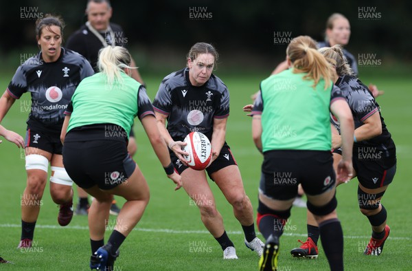 140923 - Wales Women Rugby Training Session - Kat Evans during training session