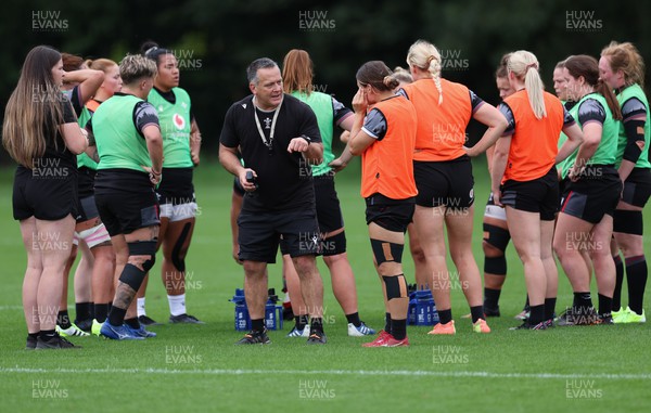 140923 - Wales Women Rugby Training Session - Shaun Connor during training session