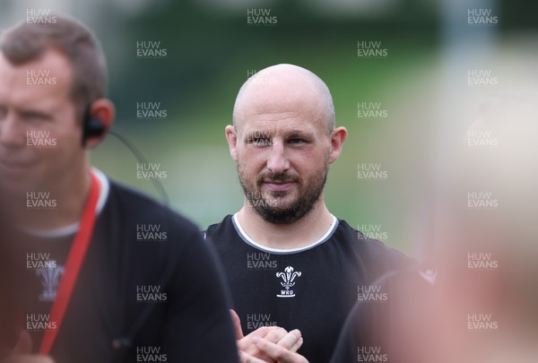 140923 - Wales Women Rugby Training Session - Mike Hill during training session