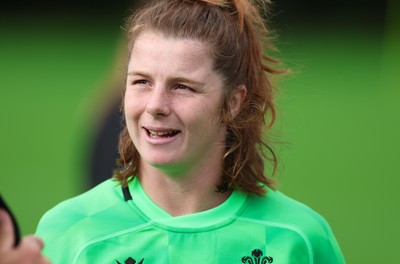 140926 Wales Women Rugby Training Session - Kate Williams during a rugby training session ahead of the WXV matches against South Africa and USA