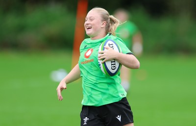 140926 Wales Women Rugby Training Session - Seren Lockwood during a rugby training session ahead of the WXV matches against South Africa and USA