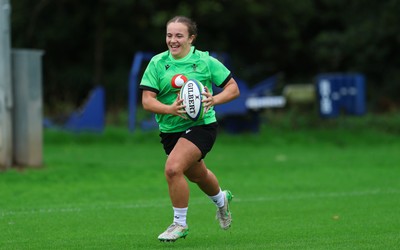 140926 Wales Women Rugby Training Session - Shanelle Williams during a rugby training session ahead of the WXV matches against South Africa and USA