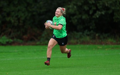 140926 Wales Women Rugby Training Session - Molly Reardon during a rugby training session ahead of the WXV matches against South Africa and USA