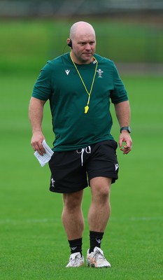 140926 Wales Women Rugby Training Session - Sean Lynn, Wales Head coach during a rugby training session ahead of the WXV matches against South Africa and USA