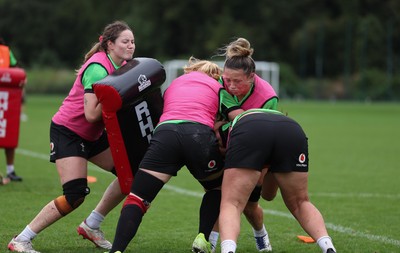 140926 Wales Women Rugby Training Session - Alisha Joyce during a rugby training session ahead of the WXV matches against South Africa and USA