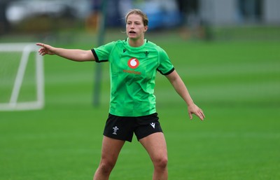 140926 Wales Women Rugby Training Session - Amy Williams during a rugby training session ahead of the WXV matches against South Africa and USA