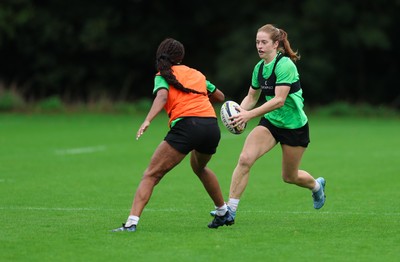 140926 Wales Women Rugby Training Session - Lisa Neumann during a rugby training session ahead of the WXV matches against South Africa and USA