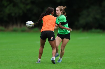 140926 Wales Women Rugby Training Session - Lisa Neumann during a rugby training session ahead of the WXV matches against South Africa and USA