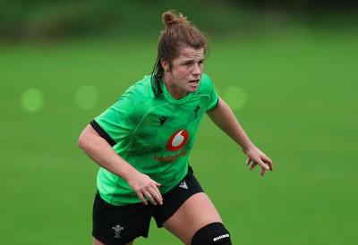 140926 Wales Women Rugby Training Session - Kate Williams during a rugby training session ahead of the WXV matches against South Africa and USA