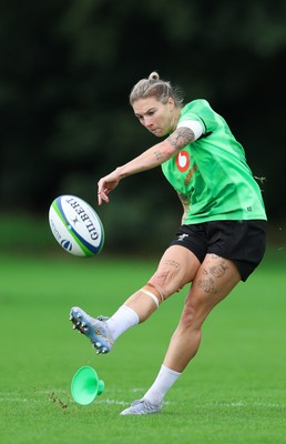 140926 Wales Women Rugby Training Session - Keira Bevan during a rugby training session ahead of the WXV matches against South Africa and USA