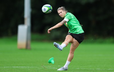 140926 Wales Women Rugby Training Session - Keira Bevan during a rugby training session ahead of the WXV matches against South Africa and USA