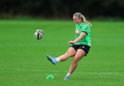 140926 Wales Women Rugby Training Session - Freya Bell during a rugby training session ahead of the WXV matches against South Africa and USA