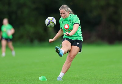 140926 Wales Women Rugby Training Session - Freya Bell during a rugby training session ahead of the WXV matches against South Africa and USA