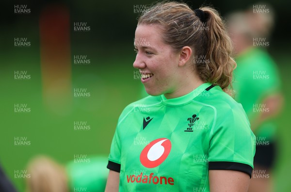 140926 Wales Women Rugby Training Session - Elan Jones during a rugby training session ahead of the WXV matches against South Africa and USA