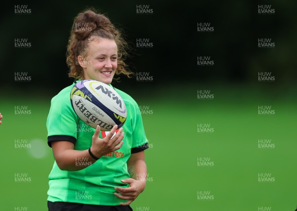 140926 Wales Women Rugby Training Session - Lleucu George during a rugby training session ahead of the WXV matches against South Africa and USA