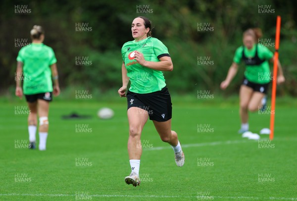 140926 Wales Women Rugby Training Session - Courtney Keight during a rugby training session ahead of the WXV matches against South Africa and USA