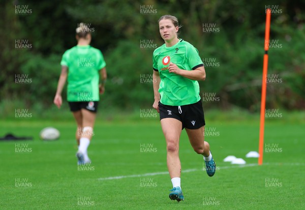 140926 Wales Women Rugby Training Session - Amy Williams during a rugby training session ahead of the WXV matches against South Africa and USA
