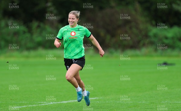 140926 Wales Women Rugby Training Session - Amy Williams during a rugby training session ahead of the WXV matches against South Africa and USA
