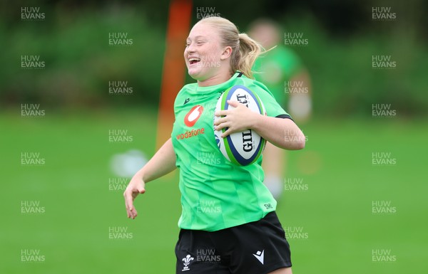 140926 Wales Women Rugby Training Session - Seren Lockwood during a rugby training session ahead of the WXV matches against South Africa and USA