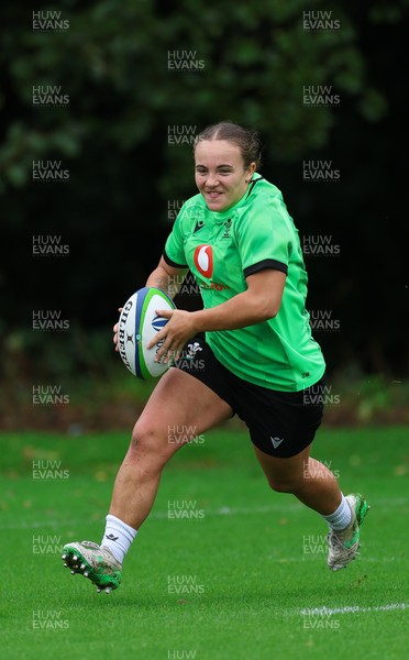 140926 Wales Women Rugby Training Session - Shanelle Williams during a rugby training session ahead of the WXV matches against South Africa and USA