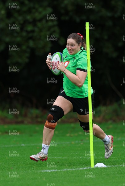 140926 Wales Women Rugby Training Session - Gwen Crabb during a rugby training session ahead of the WXV matches against South Africa and USA
