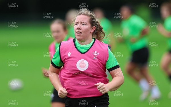 140926 Wales Women Rugby Training Session - Elan Jones during a rugby training session ahead of the WXV matches against South Africa and USA