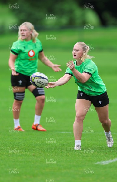 140926 Wales Women Rugby Training Session - Seren Lockwood during a rugby training session ahead of the WXV matches against South Africa and USA