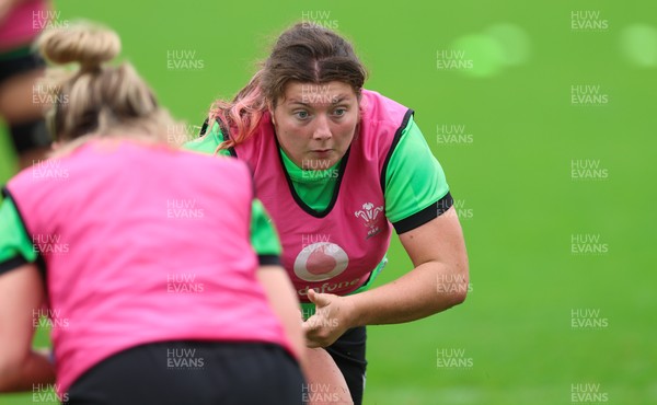 140926 Wales Women Rugby Training Session - Stella Orrin during a rugby training session ahead of the WXV matches against South Africa and USA