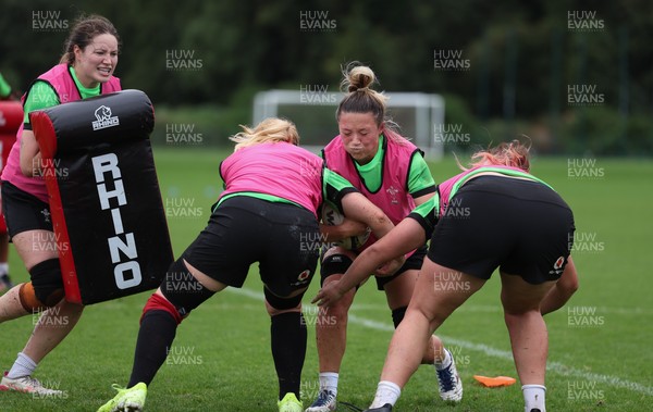 140926 Wales Women Rugby Training Session - Alisha Joyce during a rugby training session ahead of the WXV matches against South Africa and USA