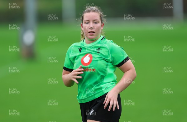 140926 Wales Women Rugby Training Session - Elan Jones during a rugby training session ahead of the WXV matches against South Africa and USA