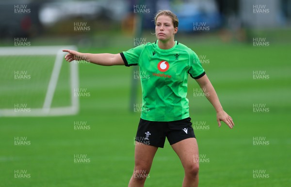 140926 Wales Women Rugby Training Session - Amy Williams during a rugby training session ahead of the WXV matches against South Africa and USA