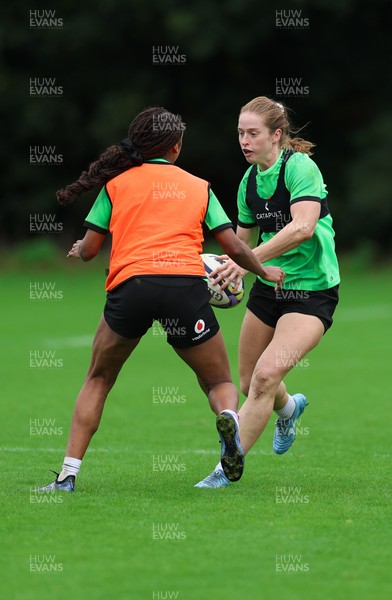 140926 Wales Women Rugby Training Session - Lisa Neumann during a rugby training session ahead of the WXV matches against South Africa and USA