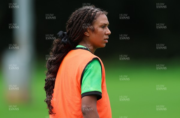 140926 Wales Women Rugby Training Session - Nia Fajeyisan during a rugby training session ahead of the WXV matches against South Africa and USA