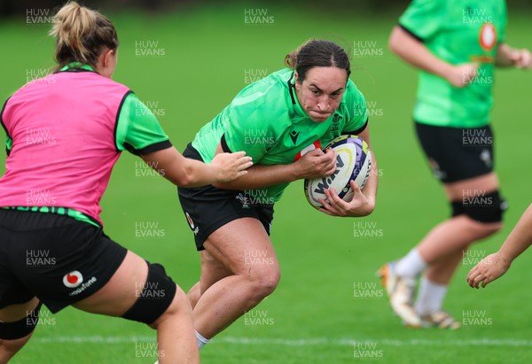 140926 Wales Women Rugby Training Session - Courtney Keight during a rugby training session ahead of the WXV matches against South Africa and USA
