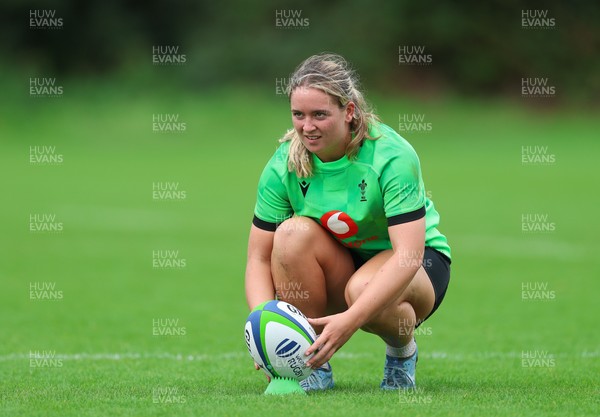 140926 Wales Women Rugby Training Session - Freya Bell during a rugby training session ahead of the WXV matches against South Africa and USA