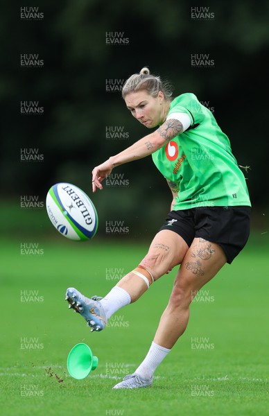 140926 Wales Women Rugby Training Session - Keira Bevan during a rugby training session ahead of the WXV matches against South Africa and USA
