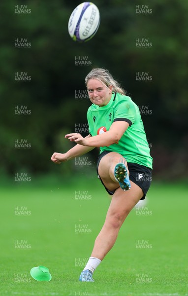140926 Wales Women Rugby Training Session - Freya Bell during a rugby training session ahead of the WXV matches against South Africa and USA