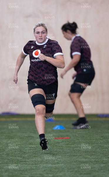 141023 - Wales Women Training Session - Alex Callender during a rugby training session at the NZCIS in Wellington