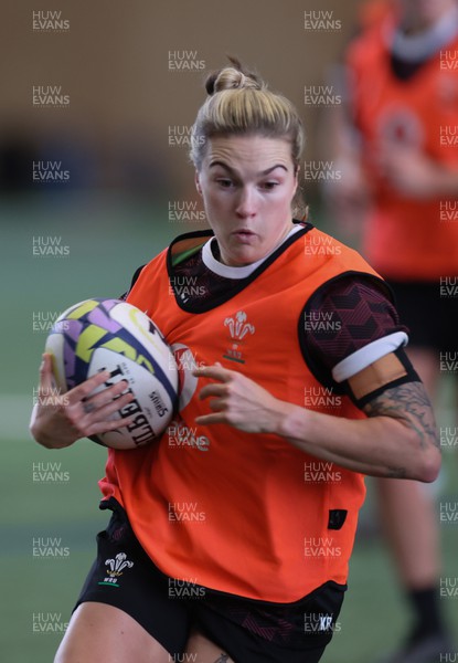 141023 - Wales Women Training Session -  Keira Bevan during a rugby training session at the NZCIS in Wellington