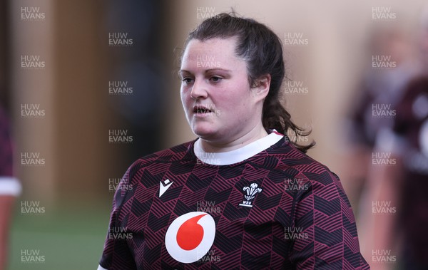 141023 - Wales Women Training Session -  Abbey Constable during a rugby training session at the NZCIS in Wellington