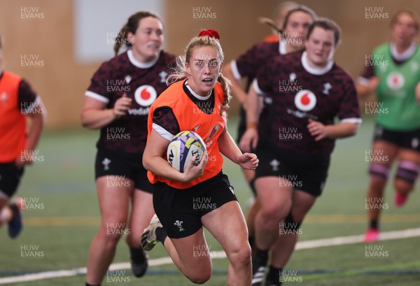 141023 - Wales Women Training Session -  Hannah Jones during a rugby training session at the NZCIS in Wellington