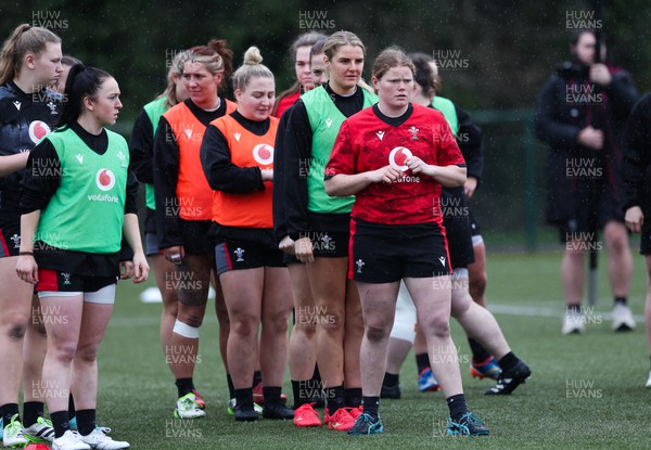 150224 - Wales Women Extended Squad Training session - Members of the Wales Women squad during training session as preparations get under way for the Women’s 6 Nations