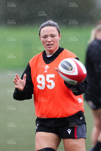 150224 - Wales Women Extended Squad Training session - Alisha Butchers during training session as preparations get under way for the Women’s 6 Nations