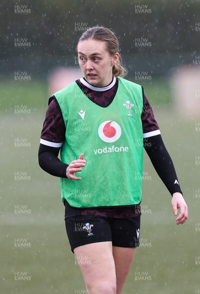 150224 - Wales Women Extended Squad Training session - Hannah Jones during training session as preparations get under way for the Women’s 6 Nations