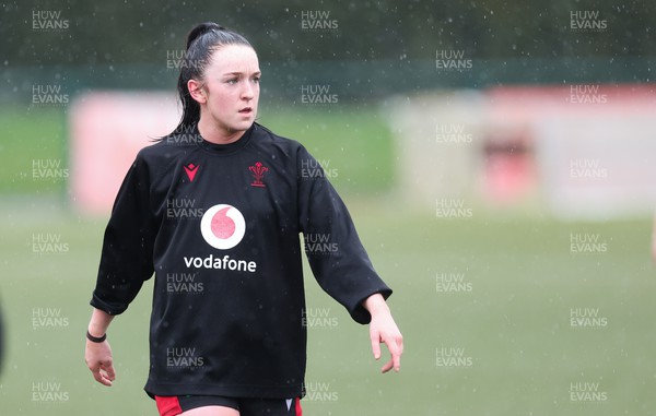 150224 - Wales Women Extended Squad Training session - Sian Jones during training session as preparations get under way for the Women’s 6 Nations