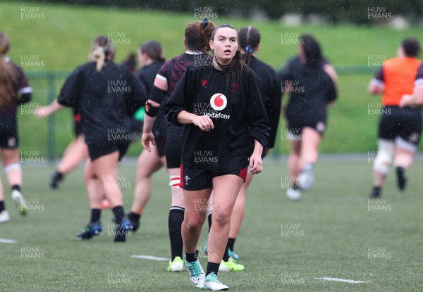 150224 - Wales Women Extended Squad Training session - Bryonie King during training session as preparations get under way for the Women’s 6 Nations